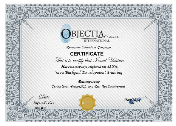 Certificate 2